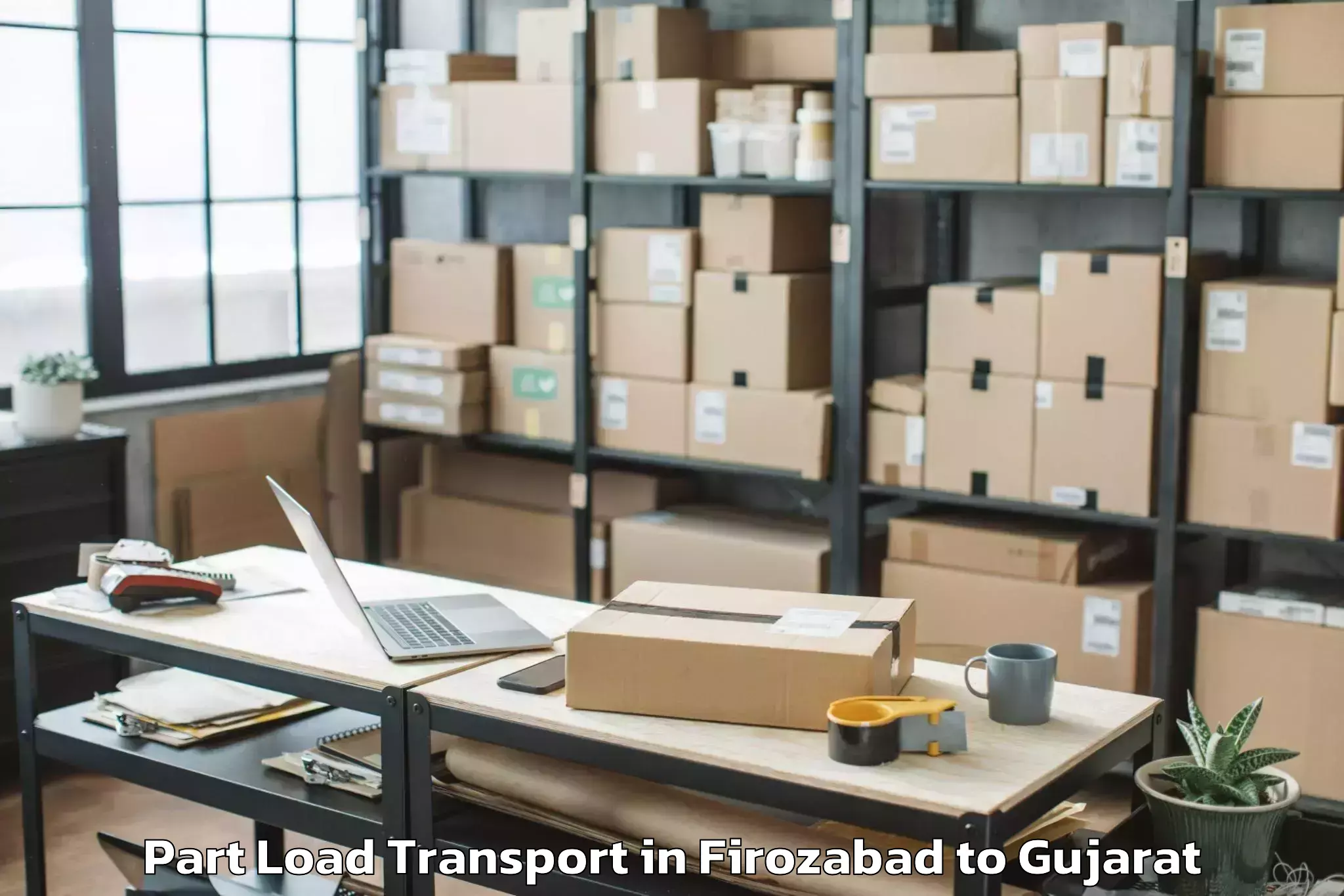 Book Firozabad to Killa Pardi Part Load Transport